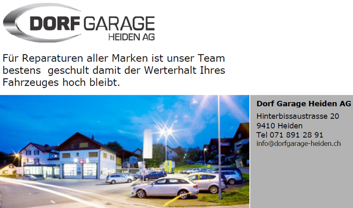 Dorf Garage Heiden AG