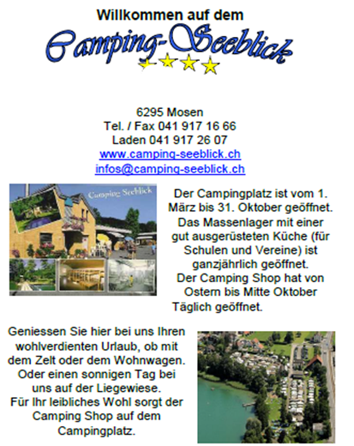 Camping-Seeblick AG Mosen