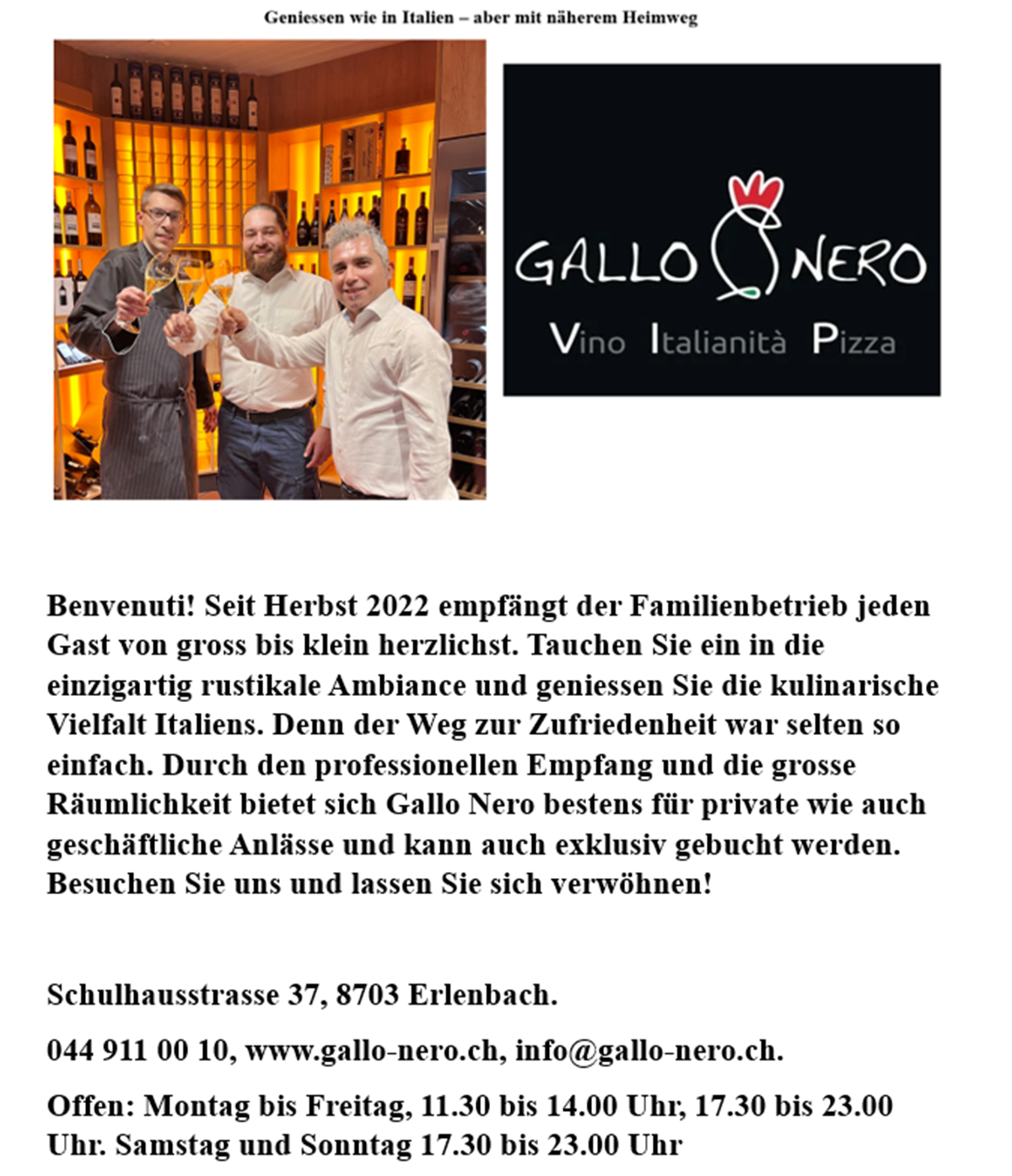 Ristorante Gallo Nero