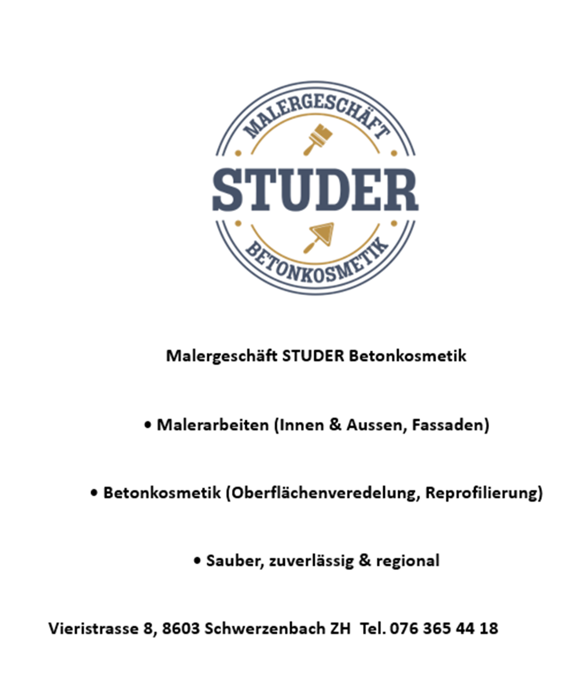 Malergeschäft STUDER Betonkosmetik